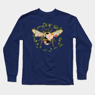 Bee and Flowers Long Sleeve T-Shirt